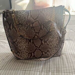 Beautiful snakeskin Michael Kors purse
